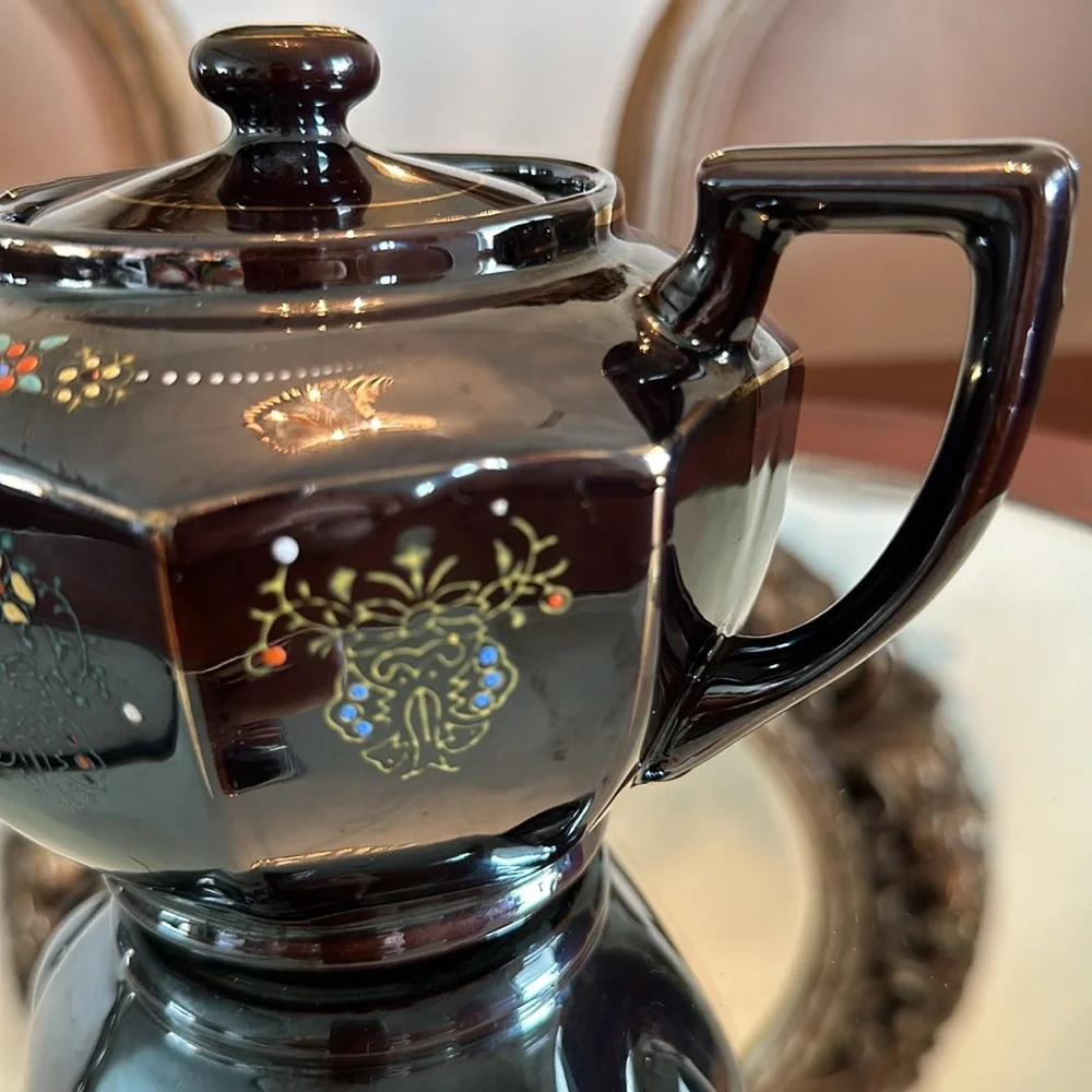Vintage Personal Size Brown Betty Teapot Made in Japan